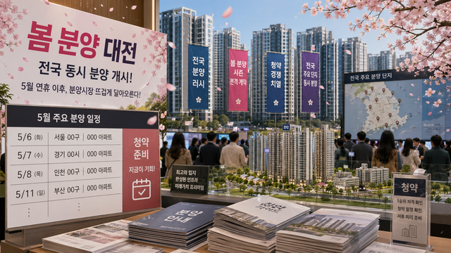 연휴 끝나니 전국구 '분양 성수기'..."봄꽃 대전 또 열렸네" - 뉴스 썸네일 이미지