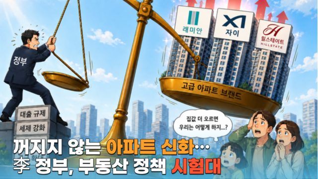 "꺼지지 않는 아파트 신화"...李 정부, 부동산 정책 '시험대' - 뉴스 썸네일 이미지